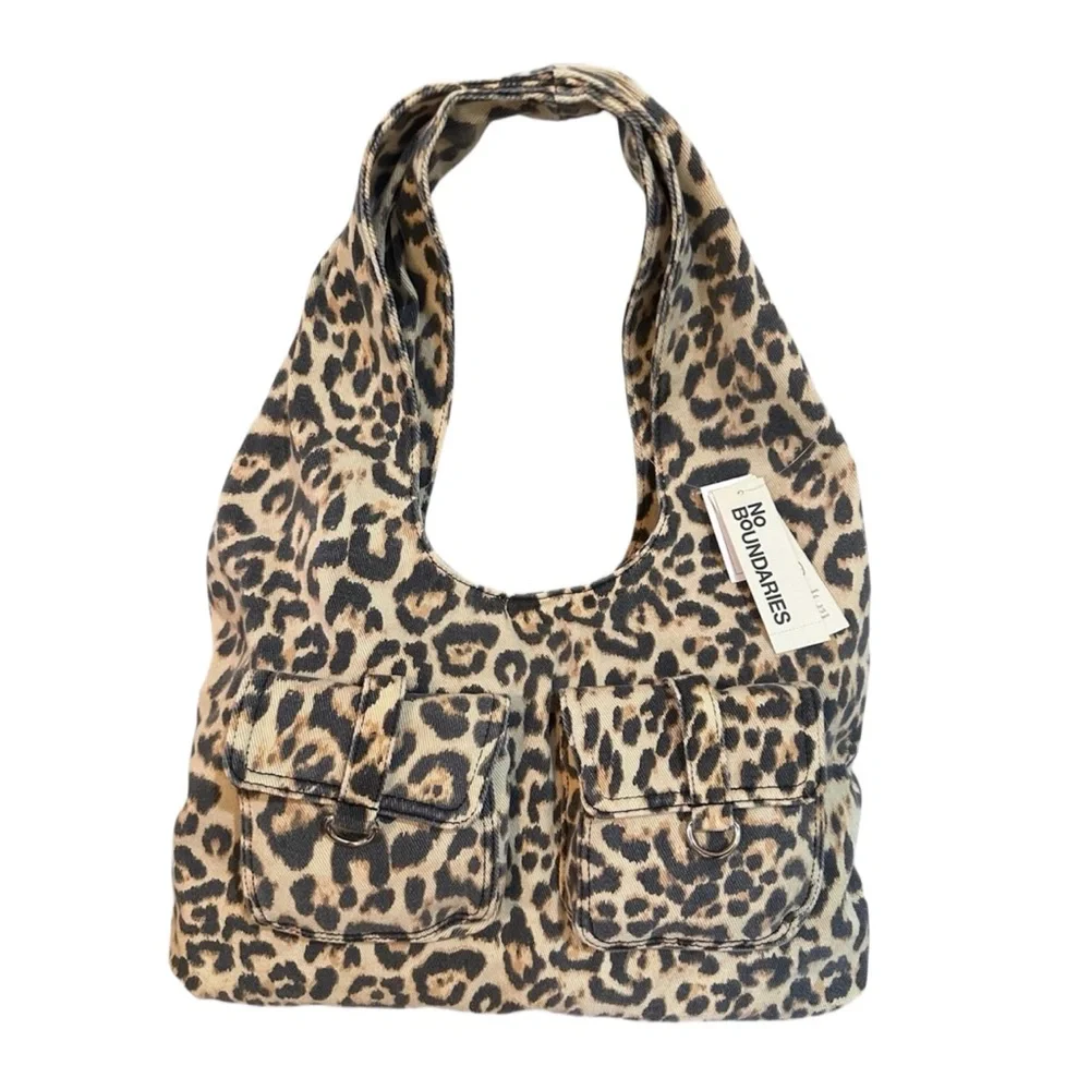 NWT No Boundaries Animal Print Hobo Bag - Picture 1 of 9